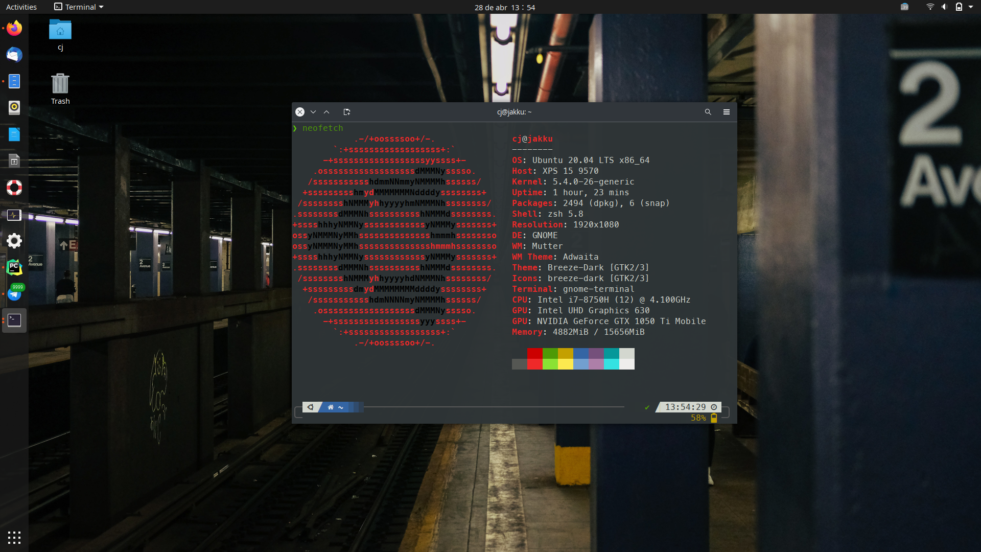 Ubuntu 20.04 screenshot